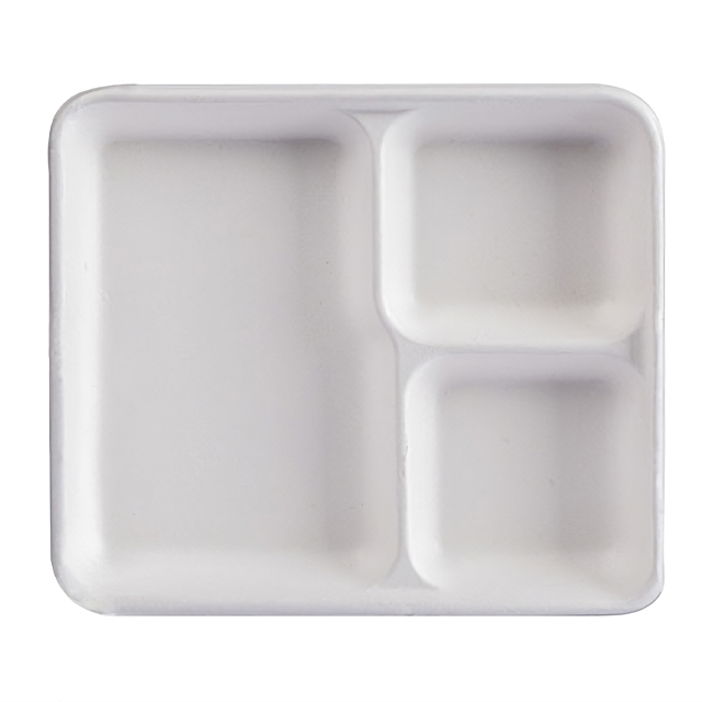 Daily Lunch Biodegradable 3 Compt Tray