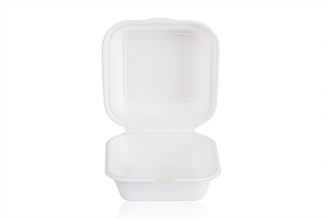 6''*6''*3'' Compostable Clamshell Food Containers