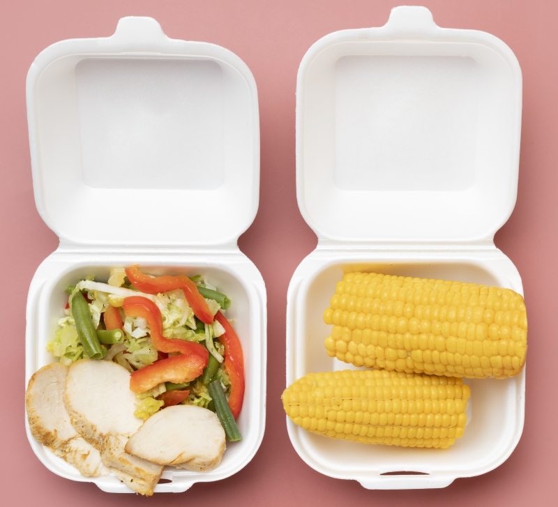 6 Inch Small Compostable Food Container