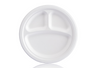 10 Inch 3 Compartment Biodegradable Plate