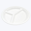 10 Inch 3 Compartment Biodegradable Plate