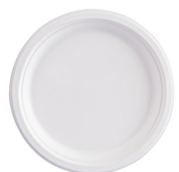 12 Inch Sugar Cane Fiber And Bamboo Round Plates