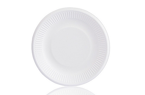 Eco-Friendly Disposable White Paper Plates Made of Bagasse